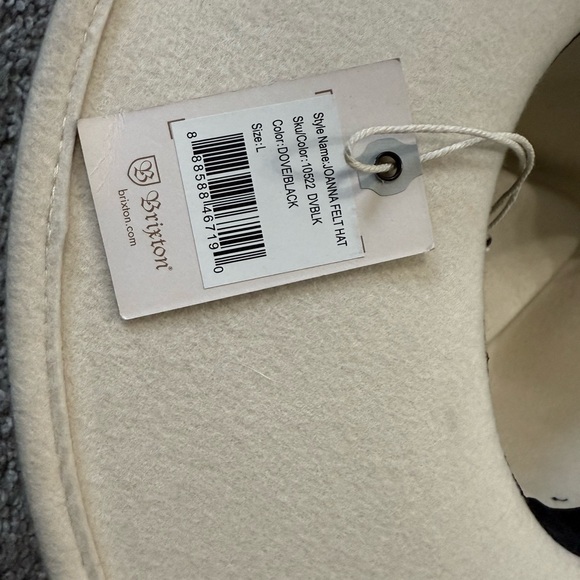 Brixton Cream Joanna Fedora Felt Wide-Brim Hat - Picture 5 of 5